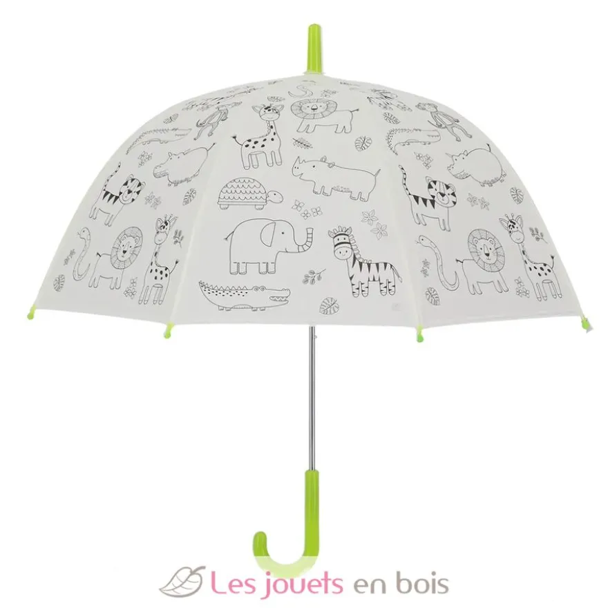 Parapluie blanc à colorier Jungle - Esschert Design