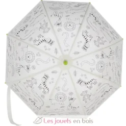 Parapluie blanc à colorier Jungle - Esschert Design