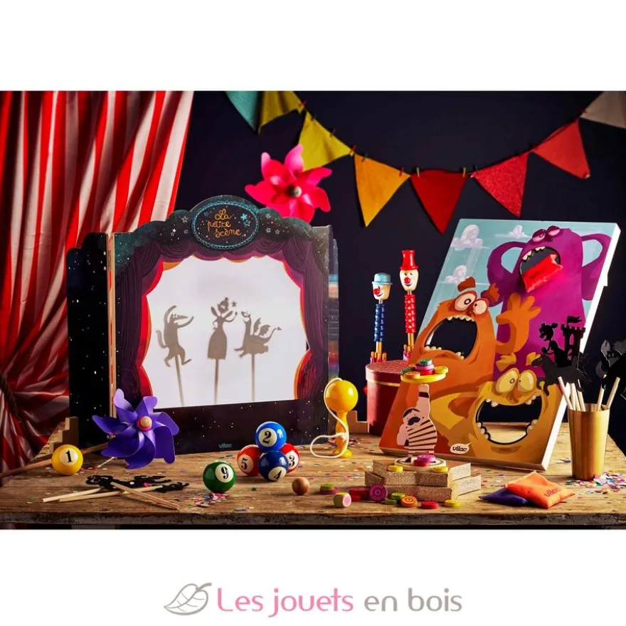 Parapluie en bois Grand Clown rouge - Vilac