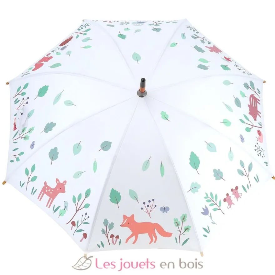 Parapluie une souris dans la forêt Sarah Betz blanc et vert - Vilac