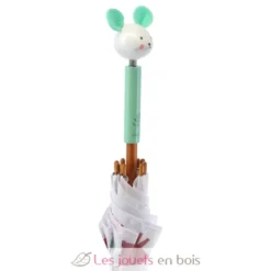 Parapluie une souris dans la forêt Sarah Betz blanc et vert - Vilac