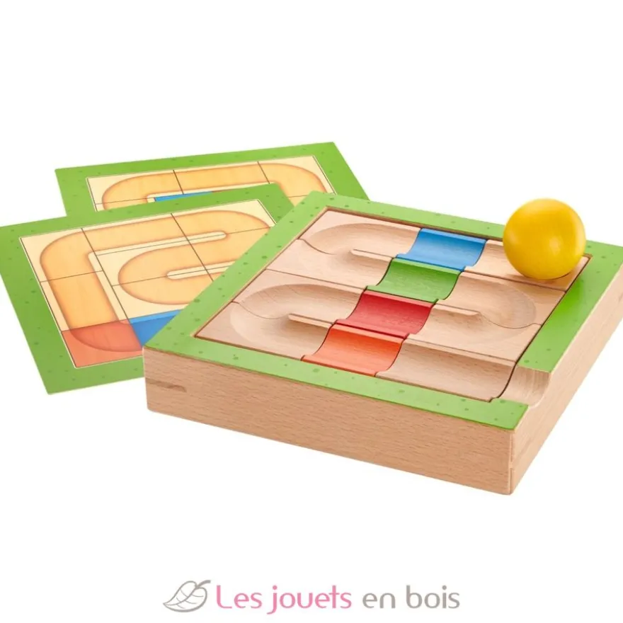 Parcours à boule en bois massif Labirinto - Selecta