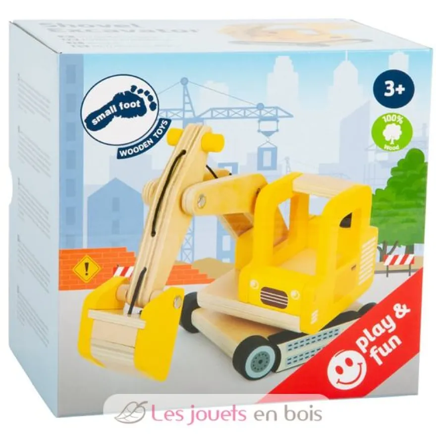 Pelle excavatrice jaune Small Foot Compagny