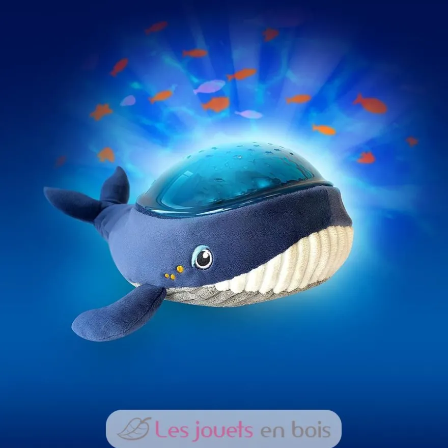 Peluche Baleine - Projecteur effets aquatiques - Pabobo