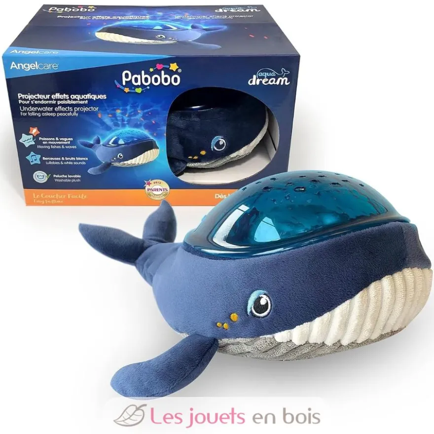 Peluche Baleine - Projecteur effets aquatiques - Pabobo