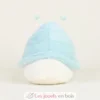 Peluche Bouillotte Escargot blanc et bleu - Warmies