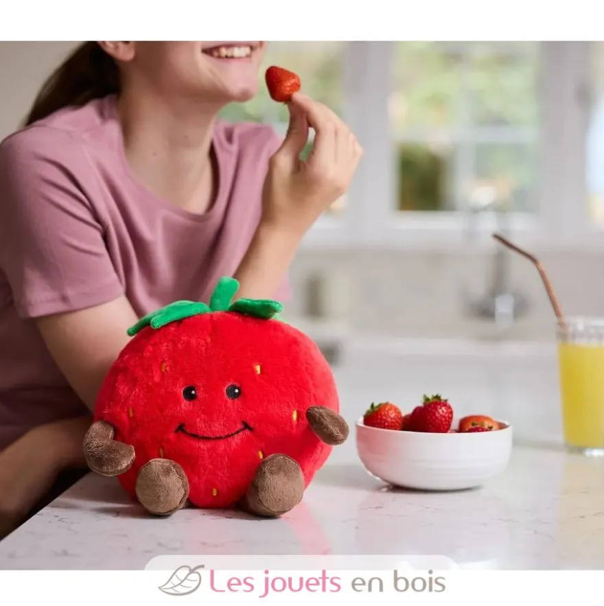 Peluche Bouillotte Fraise - Warmies
