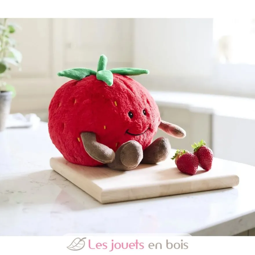 Peluche Bouillotte Fraise - Warmies