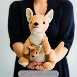 Peluche Bouillotte Kangourou beige marron Warmies