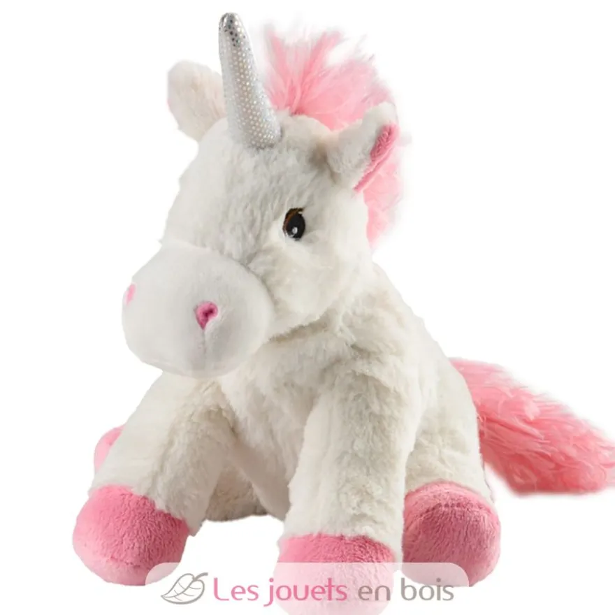 Peluche Bouillotte Licorne Junior blanche Warmies