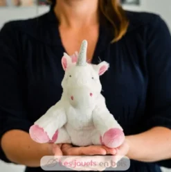 Peluche Bouillotte Licorne Junior blanche Warmies