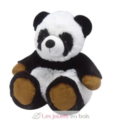 Peluche Bouillotte Panda noire et blanche Warmies