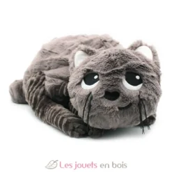 Peluche chat Miaou maman et son bébé gris - Les Déglingos