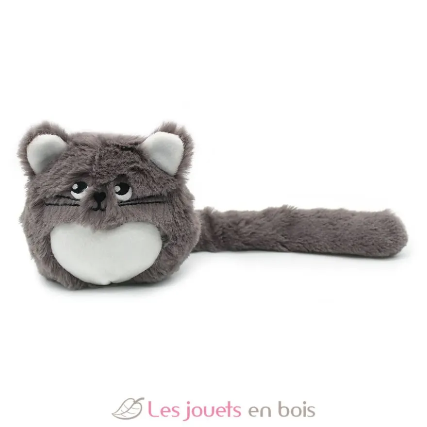 Peluche chat Miaou maman et son bébé gris - Les Déglingos