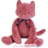 Peluche Chat Méloé poudre de rose 37 cm - Maïlou Tradition