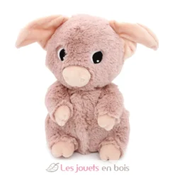 Peluche cochon Barbekiou maman et son bébé rose - Les Déglingos
