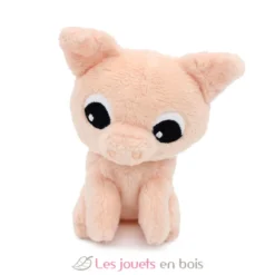 Peluche cochon Barbekiou maman et son bébé rose - Les Déglingos