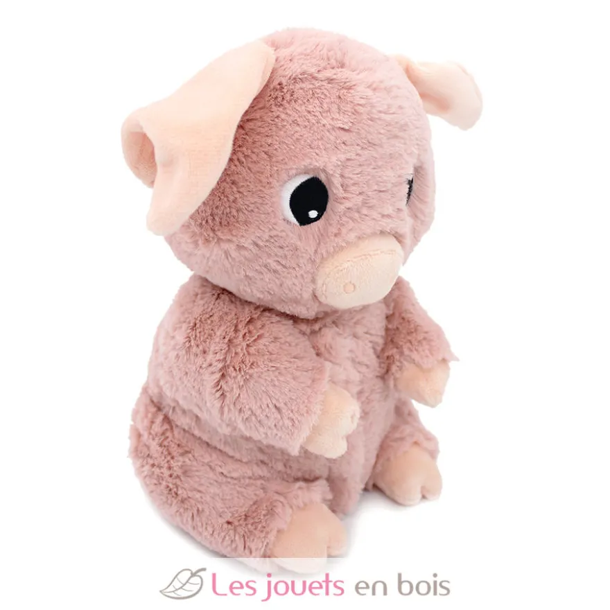 Peluche cochon Barbekiou maman et son bébé rose - Les Déglingos