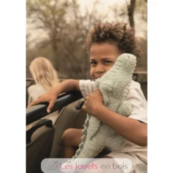 Peluche Crocodile 40 cm vert - Safari Friends - Little Dutch