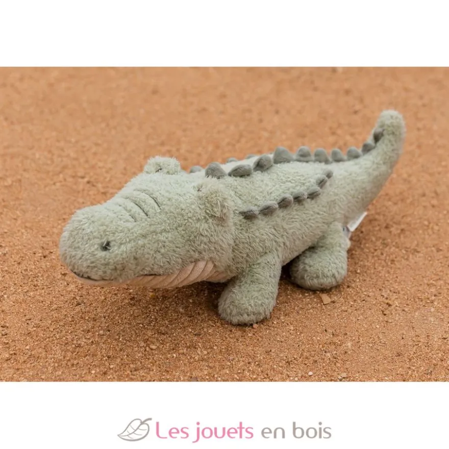 Peluche Crocodile 40 cm vert - Safari Friends - Little Dutch