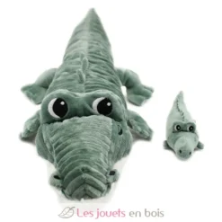 Peluche crocodile maman et son bébé vert - Les Déglingos