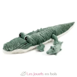Peluche crocodile maman et son bébé vert - Les Déglingos