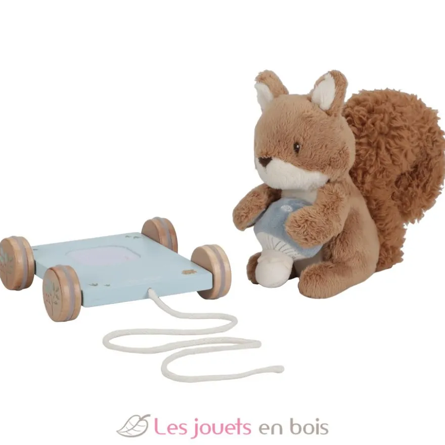 Peluche écureuil à tirer Forest Friends - Little Dutch
