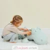 Peluche d'activité Roméo le crocodile vert clair - Nattou