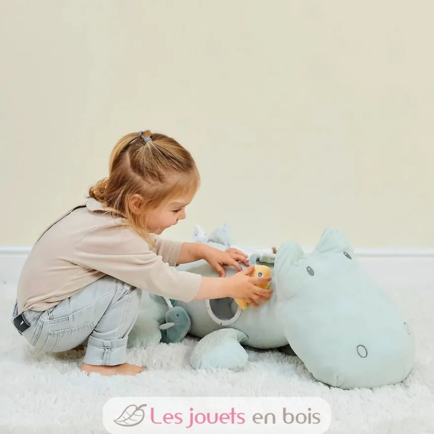 Peluche d'activité Roméo le crocodile vert clair - Nattou