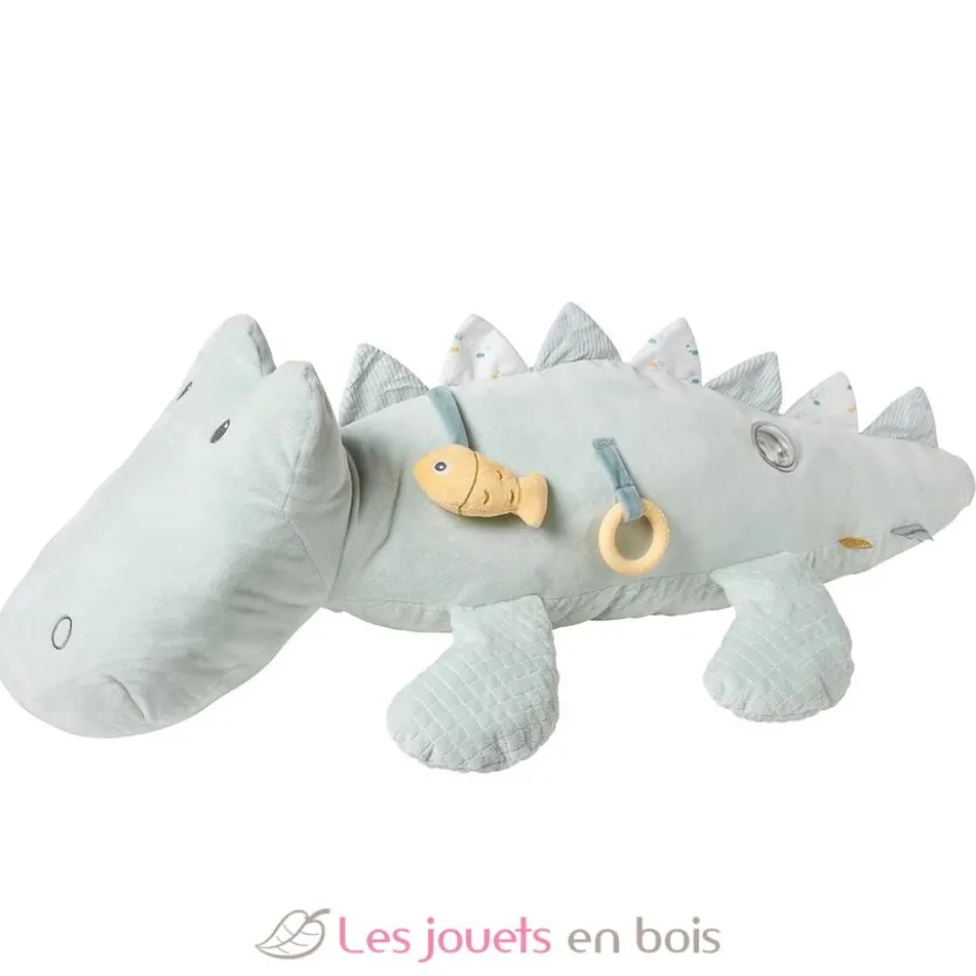 Peluche d'activité Roméo le crocodile vert clair - Nattou