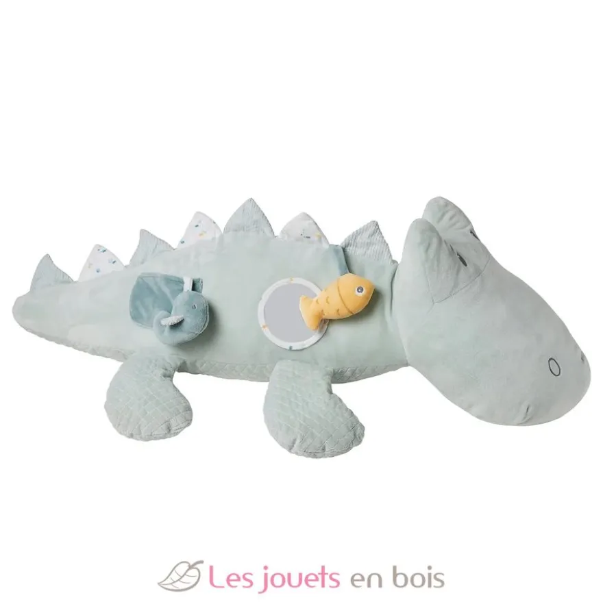 Peluche d'activité Roméo le crocodile vert clair - Nattou