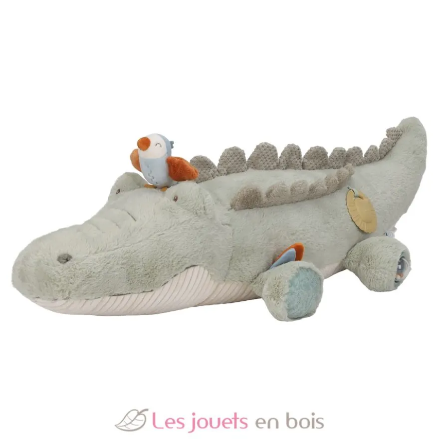 Peluche d'activités Crocodile Safari Friends - Dès la naissance - Little Dutch