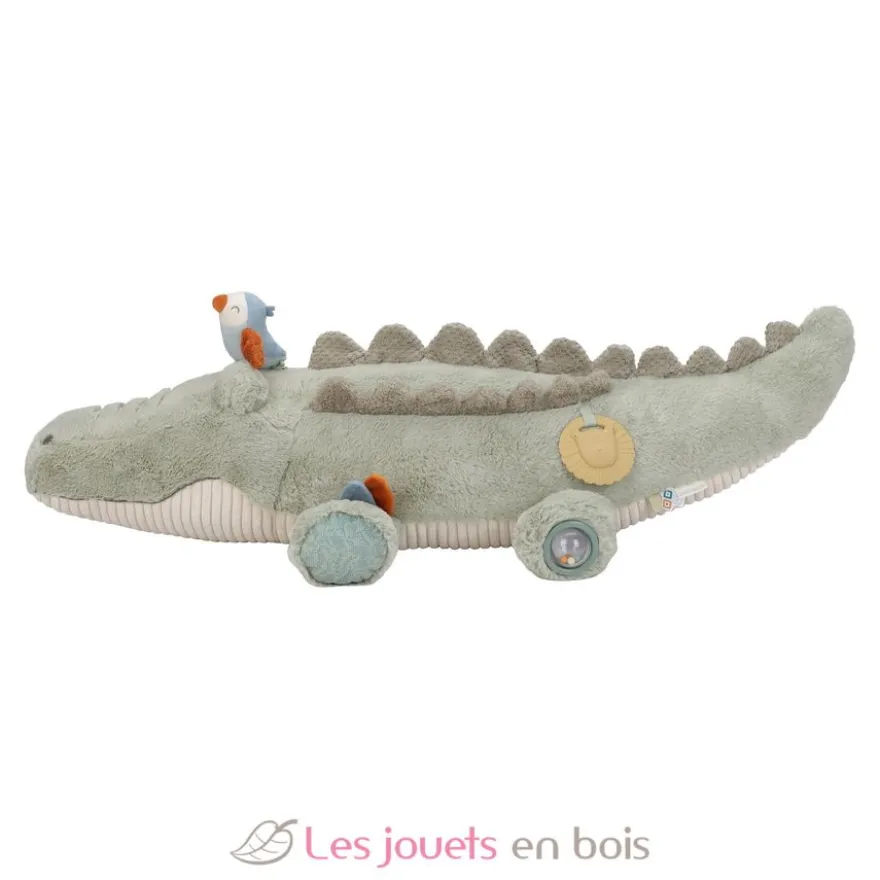 Peluche d'activités Crocodile Safari Friends - Dès la naissance - Little Dutch