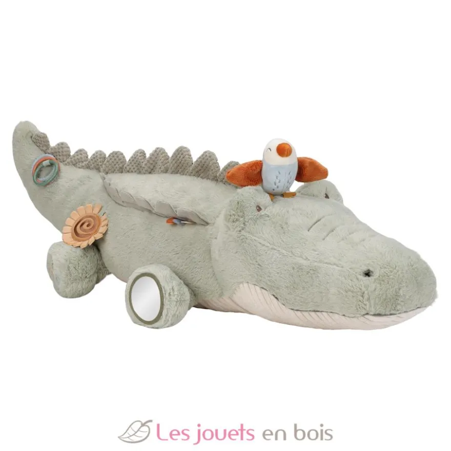 Peluche d'activités Crocodile Safari Friends - Dès la naissance - Little Dutch