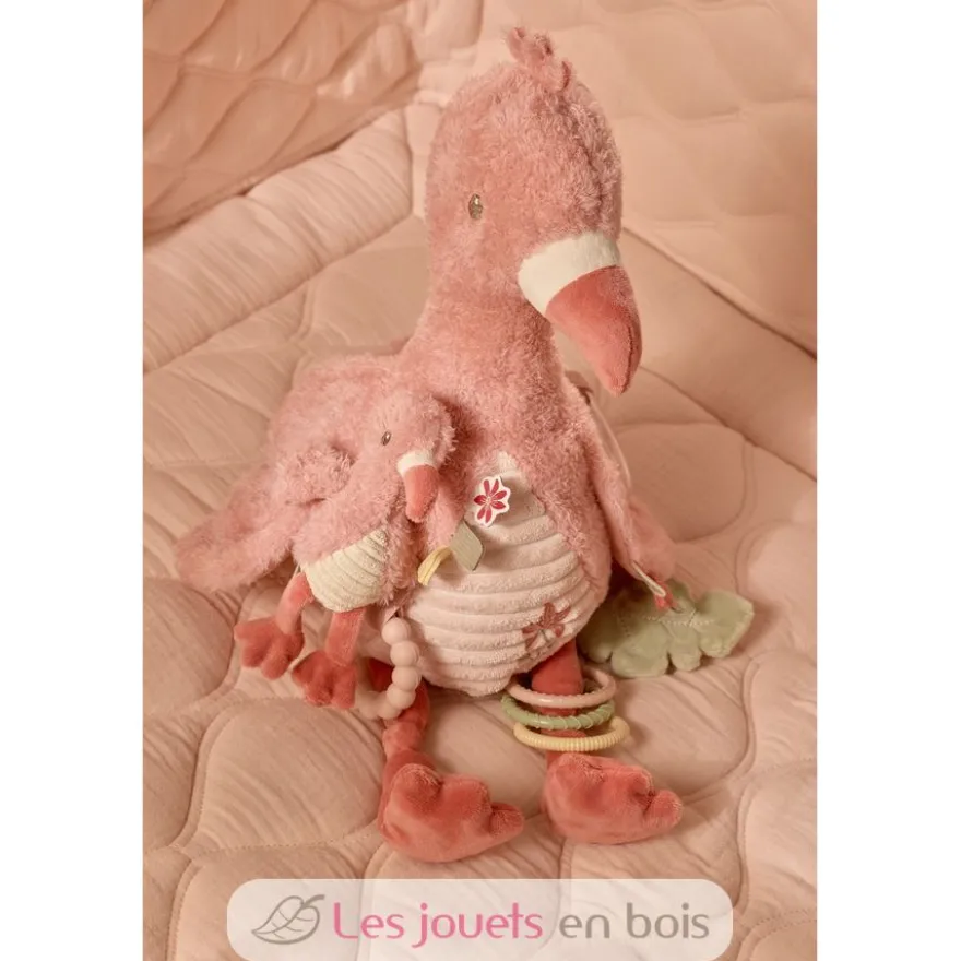 Peluche d'activités Flamant rose Safari Friends - Dès la naissance - Little Dutch