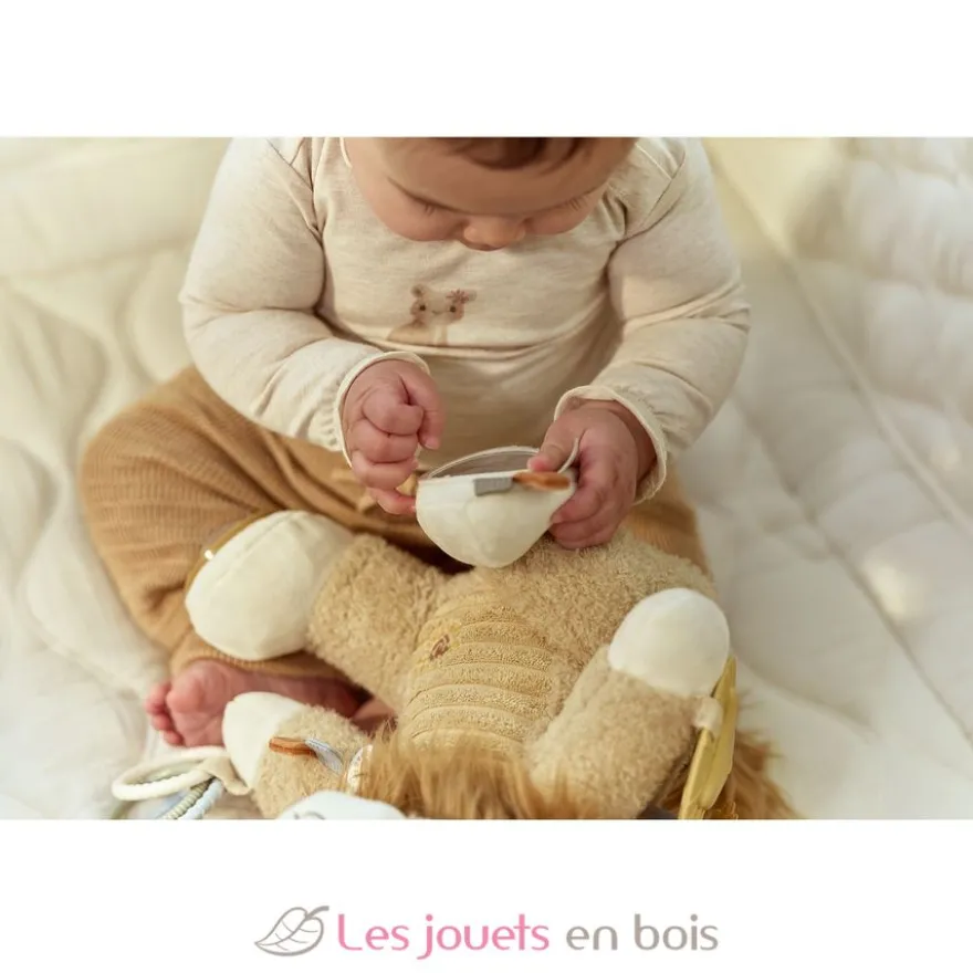 Peluche d'activités Lion Safari Friends - Dès la naissance - Little Dutch