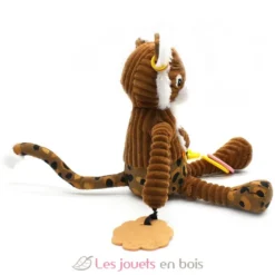 Peluche d'activités nomade Speculos le tigre marron - Les Déglingos