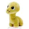 Peluche diplodocus maman et son bébé jaune moutarde - Les Déglingos