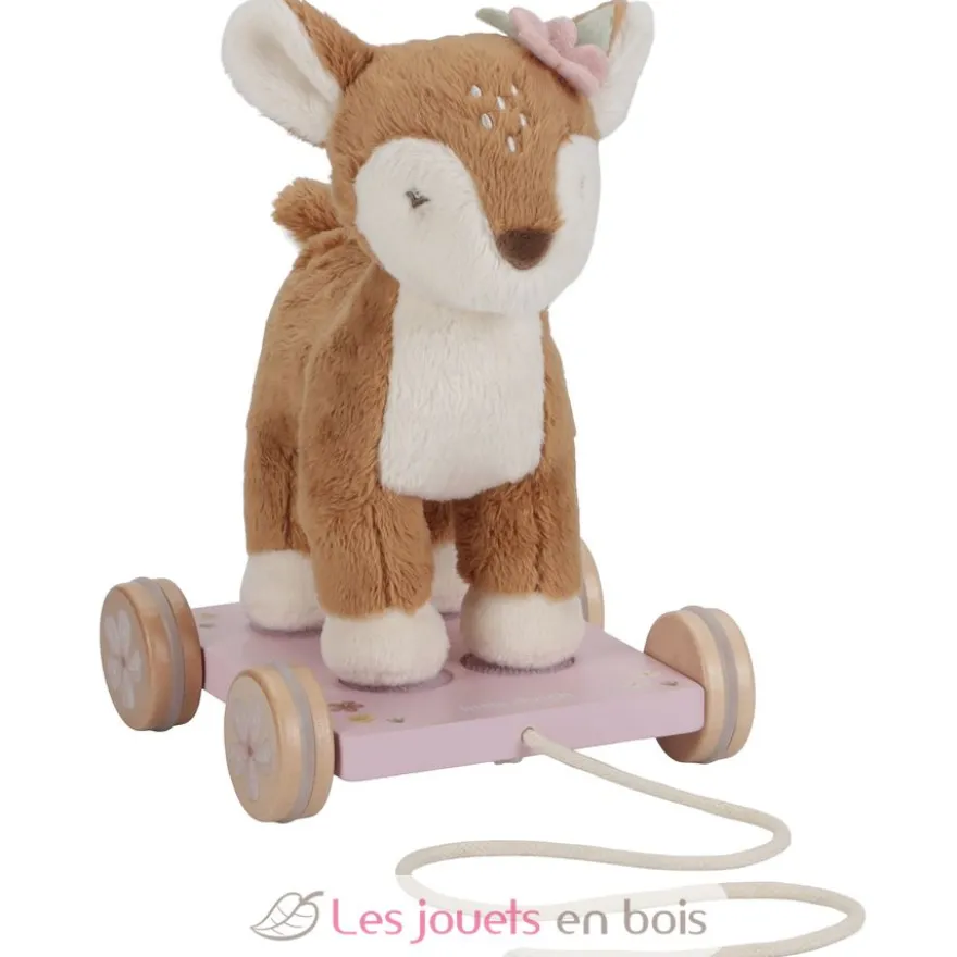 Peluche faon à tirer Fairy Garden - Little Dutch