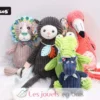 Peluche Flamingos flamant rose Les Déglingos