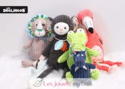 Peluche Flamingos flamant rose Les Déglingos