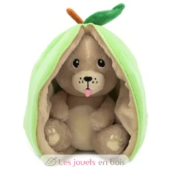 Peluche Flipetz Chien Pomme verte - Les Déglingos