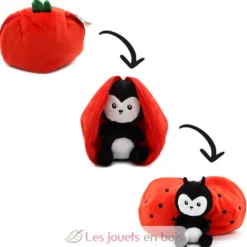 Peluche Flipetz Coccinelle Tomate rouge - Les Déglingos