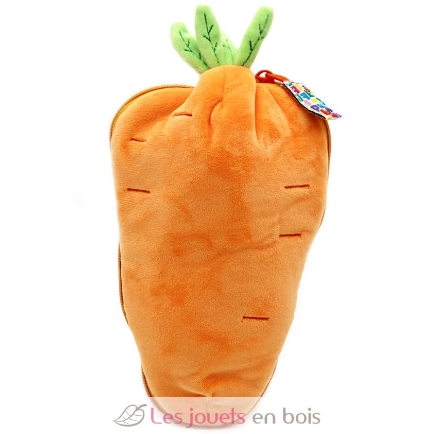 Peluche Flipetz Lapin Carotte orange - Les Déglingos