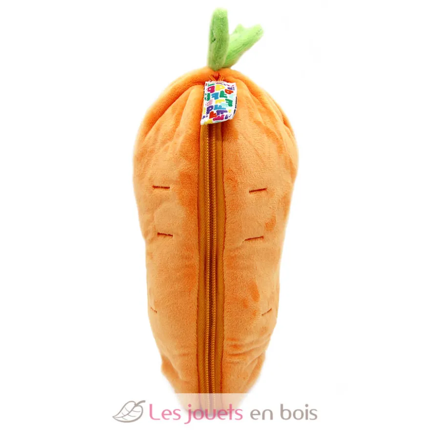 Peluche Flipetz Lapin Carotte orange - Les Déglingos