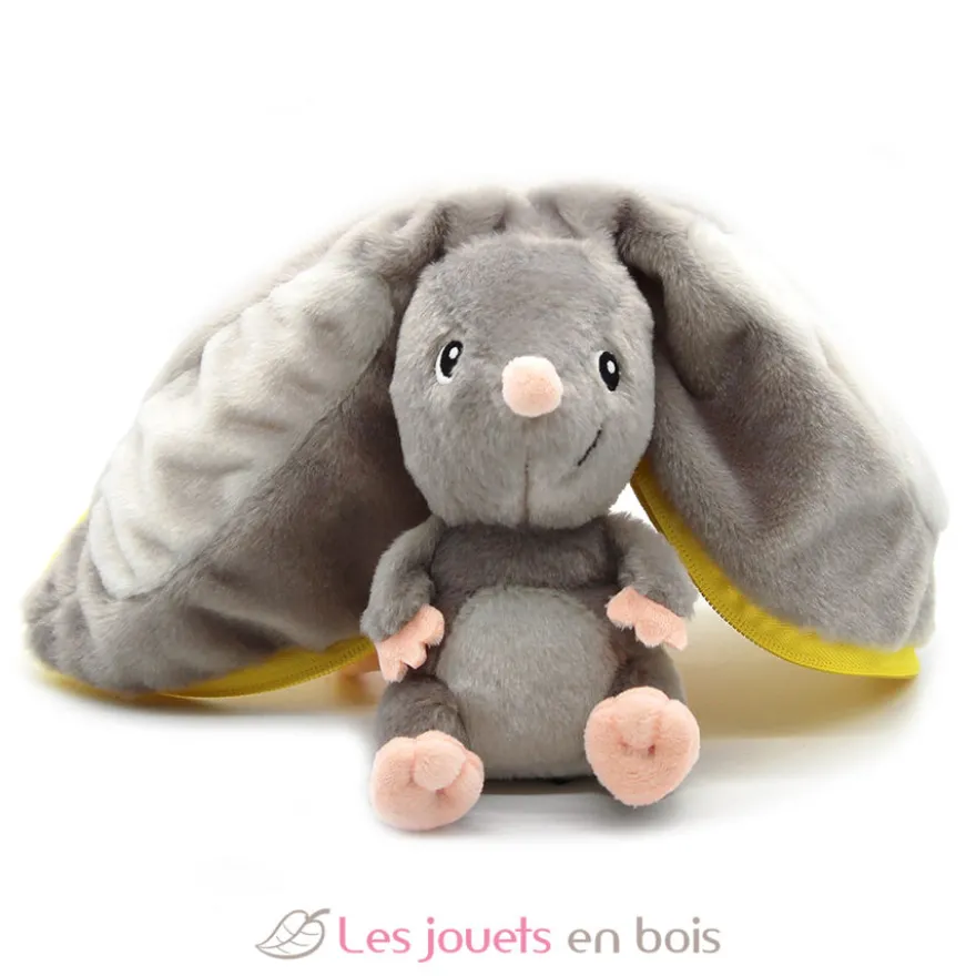 Peluche Flipetz Souris Citron jaune - Les Déglingos