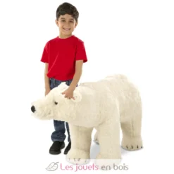 Peluche géante Ours polaire - Melissa & Doug
