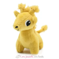 Peluche girafe maman et son bébé moutarde - Les Déglingos