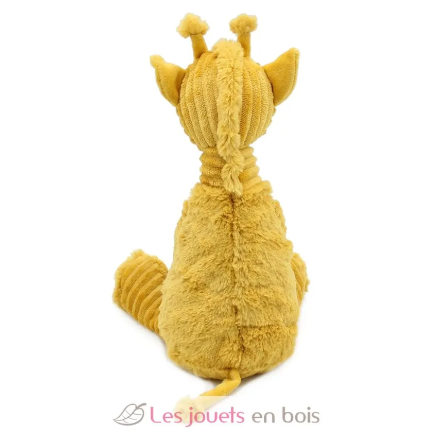 Peluche girafe maman et son bébé moutarde - Les Déglingos