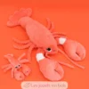 Peluche homard Iloveyou maman et son bébé corail - Les Déglingos